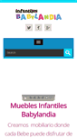 Mobile Screenshot of mueblesinfantilesbabylandia.com