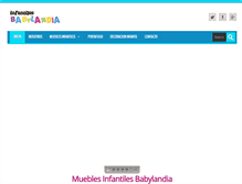 Tablet Screenshot of mueblesinfantilesbabylandia.com